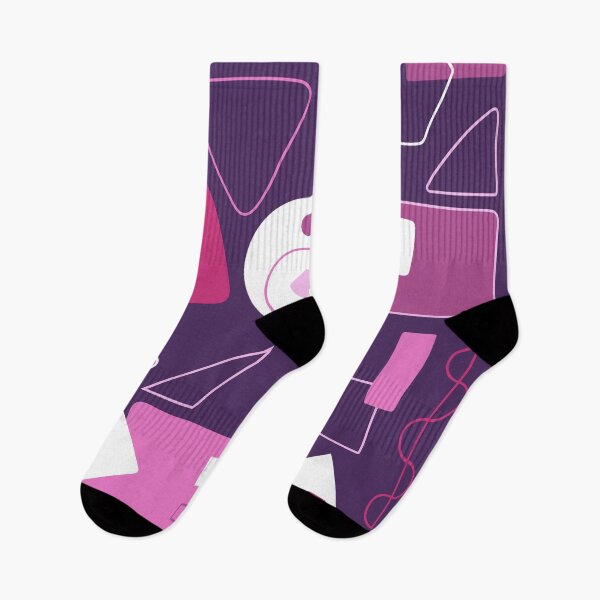 Item preview, Pinky Purple Abstract Geometric Shapes Fun Playful  designed and sold by flowtojoy.