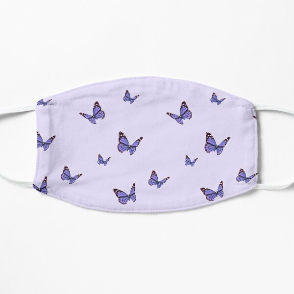 purple butterfly Flat Mask