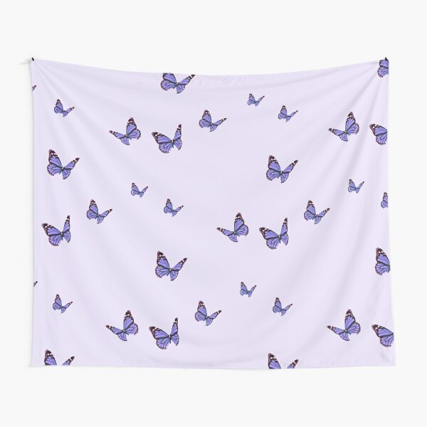purple butterfly Tapestry
