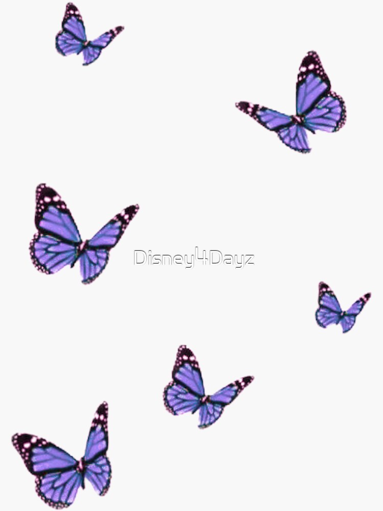 "purple butterfly" Sticker by Disney4Dayz Redbubble