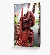 Rotorua Totem Greeting Card