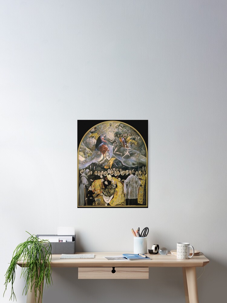 El Greco Das Begrabnis Des Grafen Von Orgaz Poster Von Artcenter Redbubble