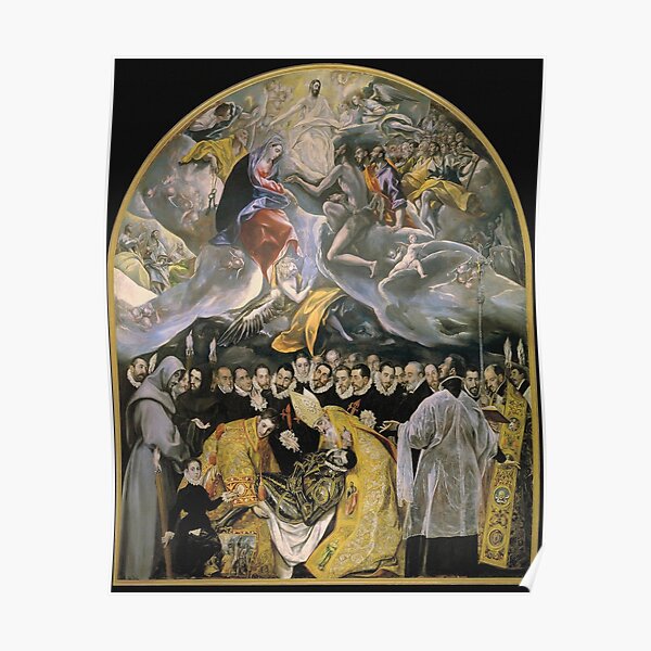 El Greco - The Burial Of The Count Of Orgaz Poster