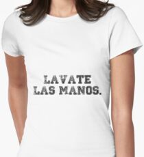 Lavate las manos Women's Fitted T-Shirt