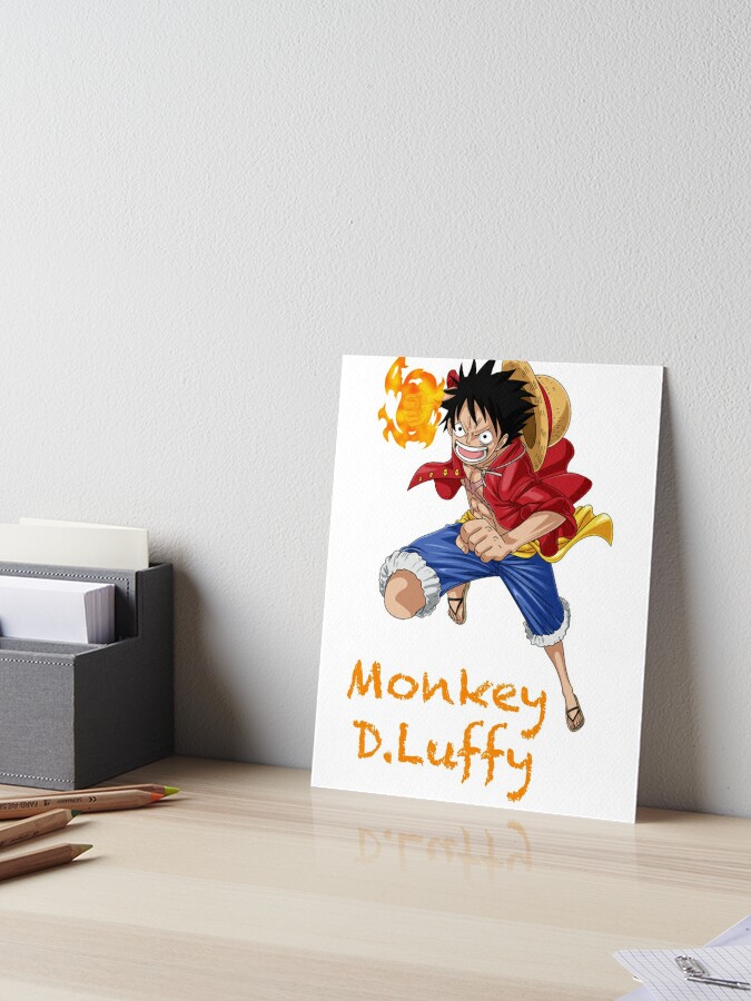 One Piece Luffy Illustration Monkey D Luffy One Piece Art Board Print By Ayman998 Redbubble