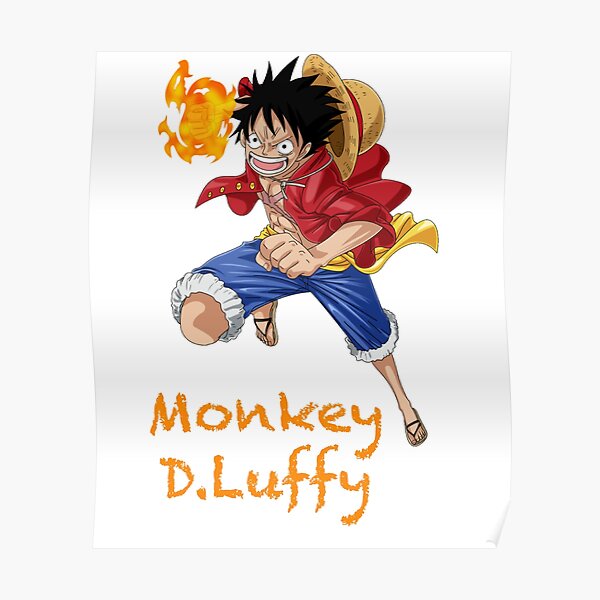 Illustration de One Piece Luffy, Monkey D.Luffy One Piece Poster