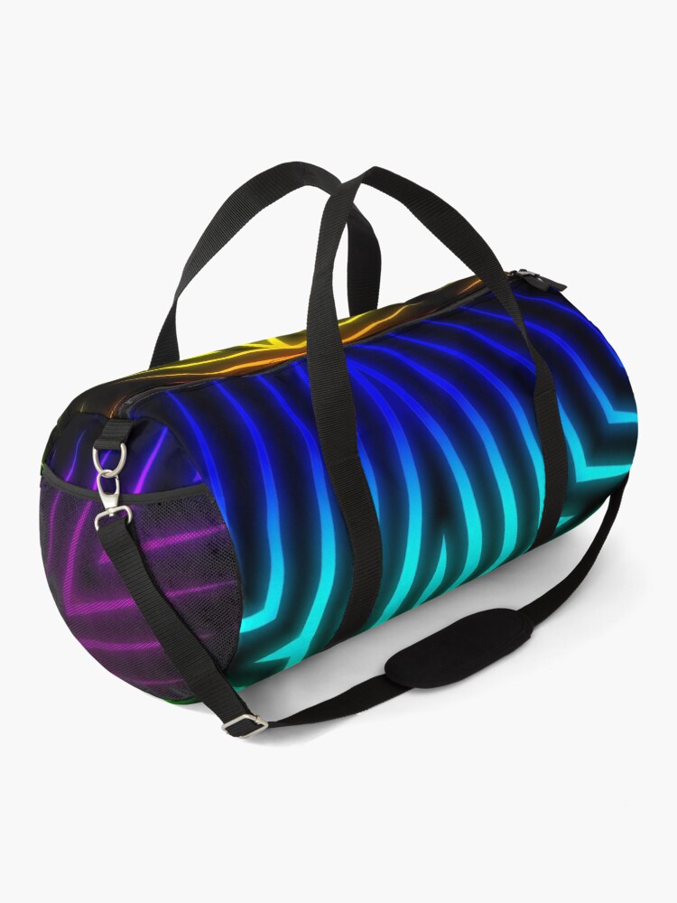 Alternate view of Candy's Abstract 80's Style Blacklight Art Duffle Bag