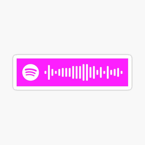 Cono Jason Derulo Puri Jhorrmountain Spotify Code Sticker By Krh327 Redbubble - da baby roblox codes