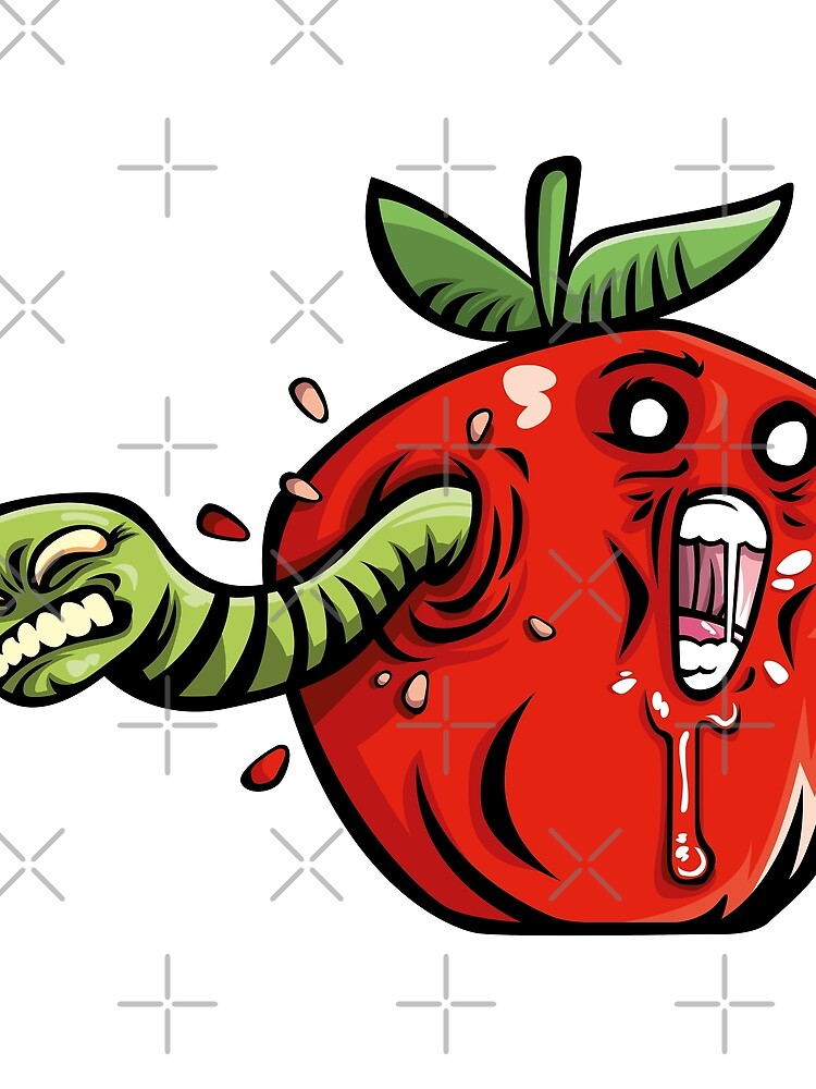 &ldquo;Apfel & Wurm&rdquo; Tuch von Silurostudio | Redbubble