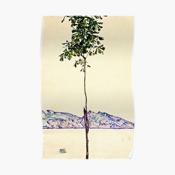 Egon Schiele - Kleiner Baum Poster