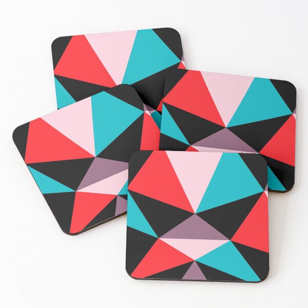 Item preview, Abstract Blue and Red Geometric Design designed and sold by BrobocopPrime.