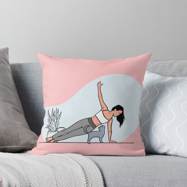 Item preview, YOGA WITH CAT Side Plank designed and sold by Trio's Stuff.