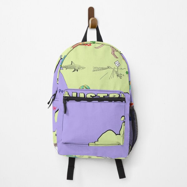 Item preview, Australia Map with major cities, flag, landmarks and tourist attractions designed and sold by mashmosh.