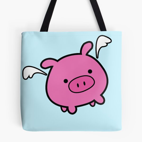 Item preview, Cute Pink Flying Pig designed and sold by PigsWithWings.