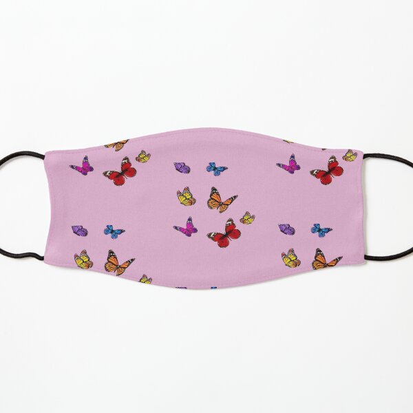 colourful aesthetic butterfly Kids Mask