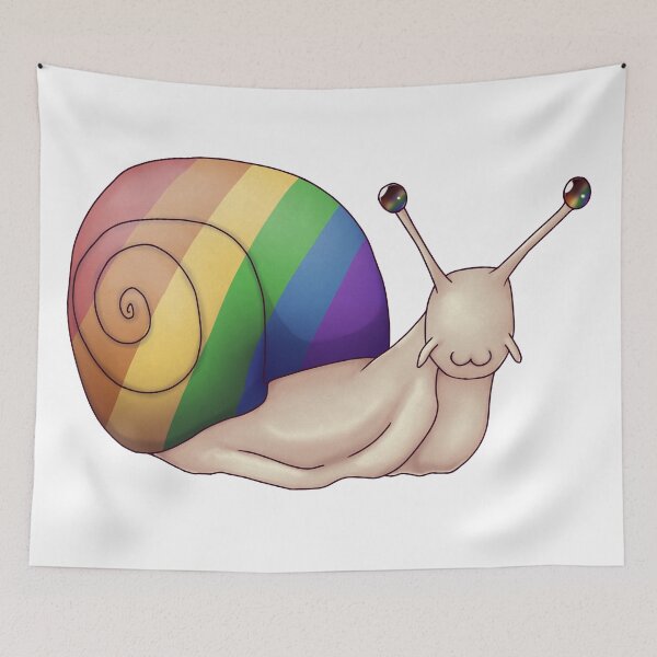 Item preview, LGBTQ+ Rainbow Flag Pride Snail designed and sold by PrideSnails.