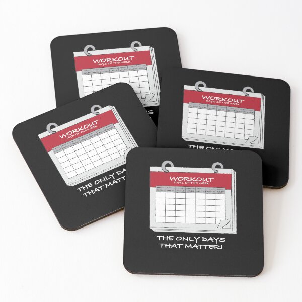 Item preview, Workout Calendar designed and sold by Nerdfudesigns.