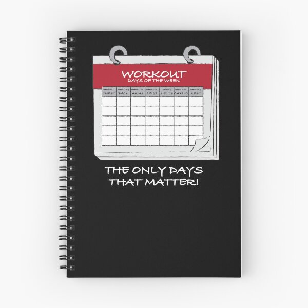 Item preview, Workout Calendar designed and sold by Nerdfudesigns.