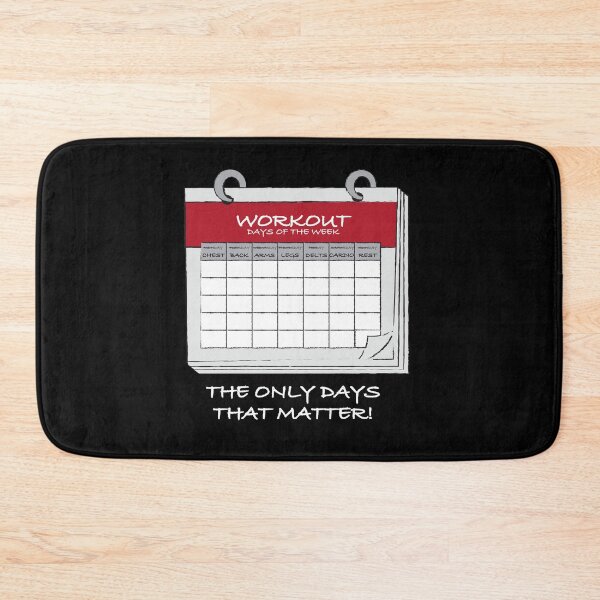 Item preview, Workout Calendar designed and sold by Nerdfudesigns.