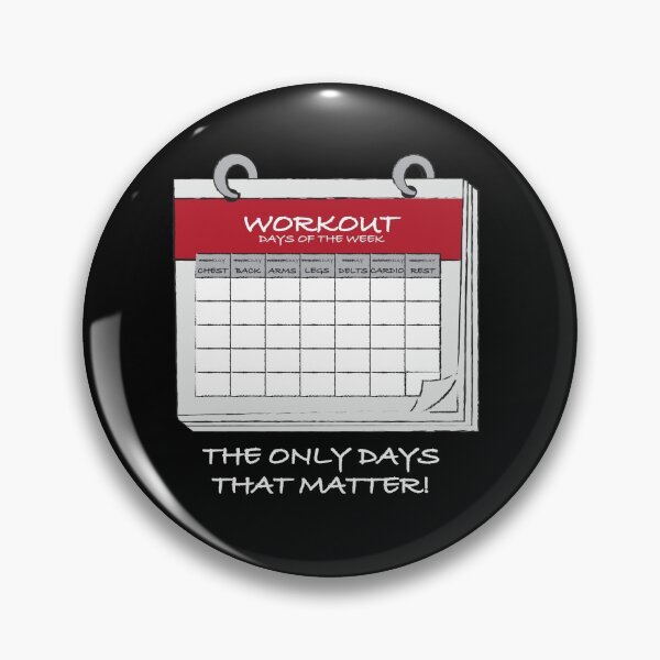 Item preview, Workout Calendar designed and sold by Nerdfudesigns.