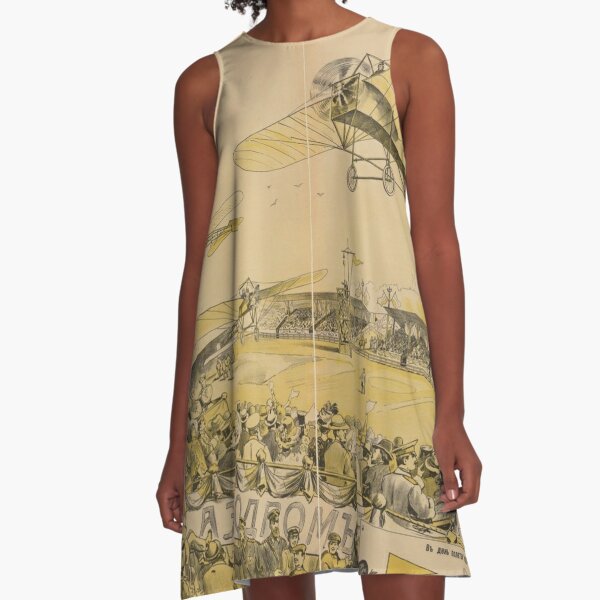 Airport, Ancient Poster A-Line Dress