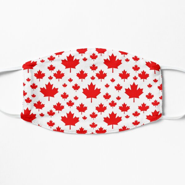 Canada Maple Leaf Flag Emblem Flat Mask