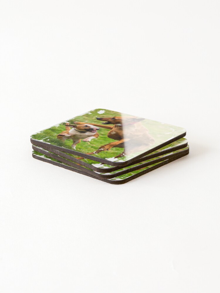Thumbnail 4 of 5, Coasters (Set of 4), English Bull Terrier and Rhodesian Ridgeback designed and sold by bdws.