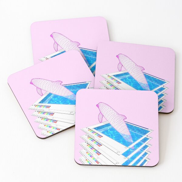 Artikelvorschau, Vaporwave Dolphin! entworfen und verkauft von DoodleDashCollective.