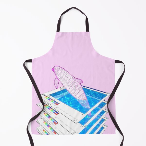 Aperçu de l'œuvre Vaporwave Dolphin! créée et vendue par DoodleDashCollective.