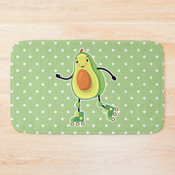 Item preview, Cute Skating Avocado Rollerskates Guac Guacamole designed and sold by WildHoneyDesign.