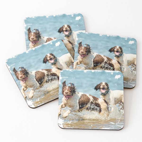 Item preview, Two very happy English Springer Spaniels designed and sold by bdws.