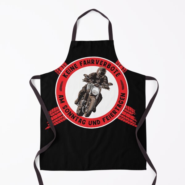 Item preview, Biker saying No motorcycle driving ban on Sunday and public holidays. Motorcyclist design designed and sold by SiRaGeckoDesign.