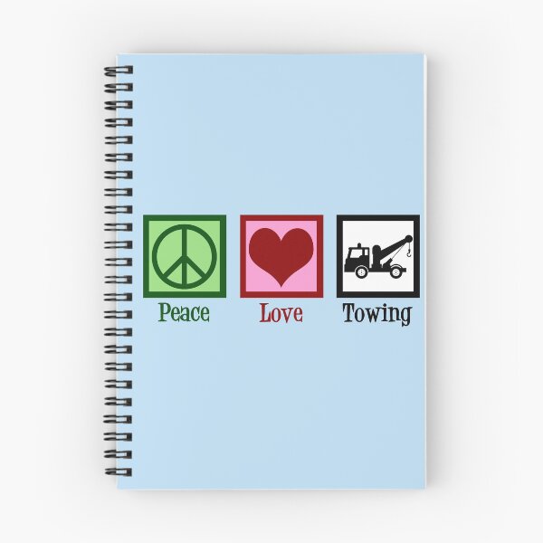 Item preview, Peace Love Towing | Tow Truck Company designed and sold by Epic Love Designs.