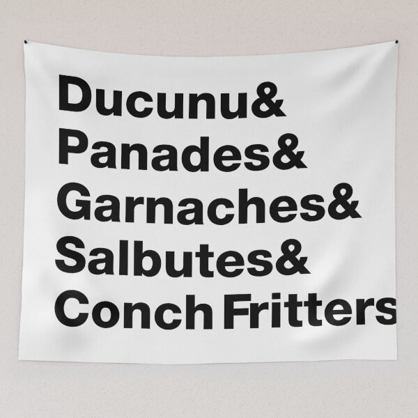 Item preview, Belizean Finger Food List - Black Text designed and sold by RaquelsRoom.