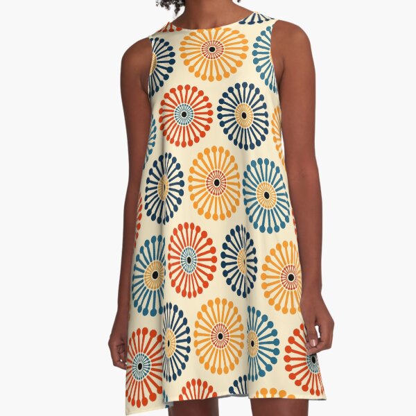 Item preview, Retro 1970's Mid-Century Modern Dandelion Pattern designed and sold by Inspired Images.