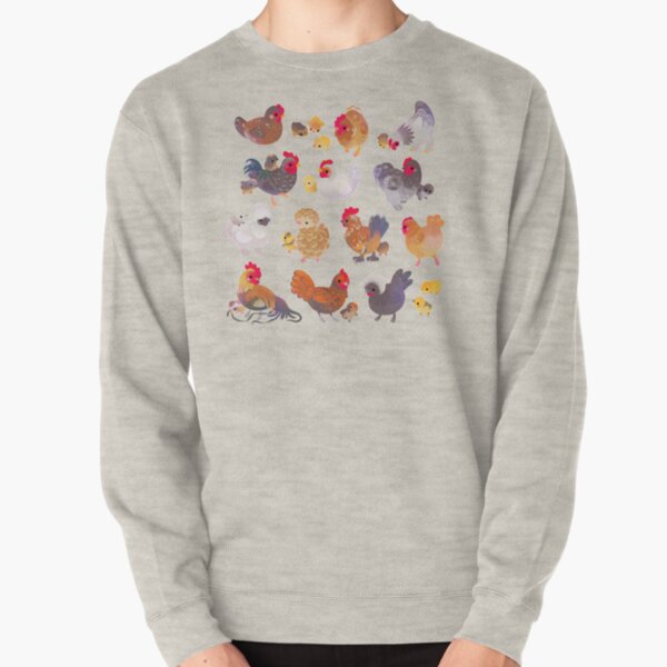 Chicken and Chick Pullover Sweatshirt