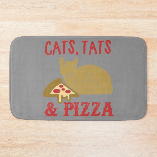 Item preview, Cats Tats & Pizza Funny Feline Cat Lovers Novelty product designed and sold by nikkidawn74.