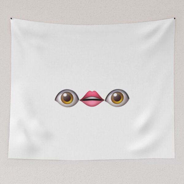 Item preview, eye lips eye emoji combo designed and sold by alenastickers.