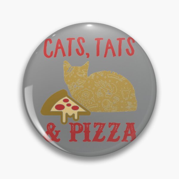 Item preview, Cats Tats & Pizza Funny Feline Cat Lovers Novelty product designed and sold by nikkidawn74.