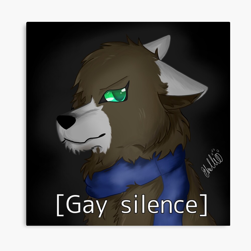 Lámina fotográfica for Sale con la obra «Silencio Gay / Lobo» de  LoneWolfieee | Redbubble