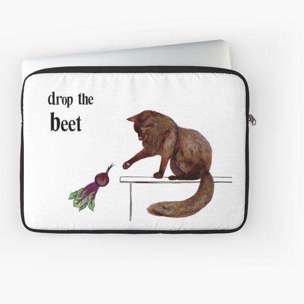 Drop The Beet - Cat version Laptop Sleeve
