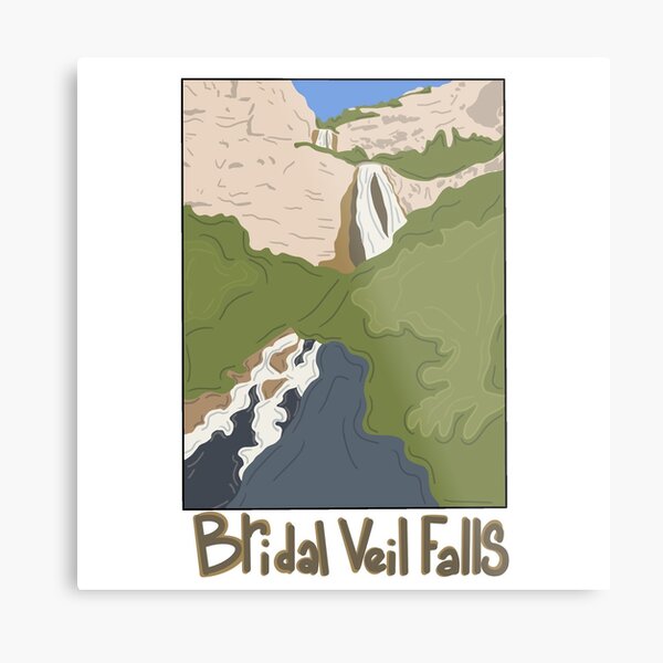 Bridal Veil Falls Utah Metal Print
