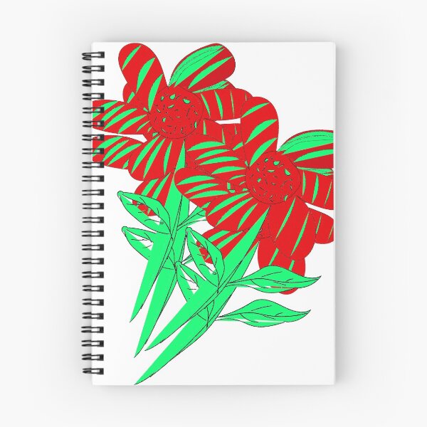 Item preview, Red & Green Flowers designed and sold by Dream Wear.