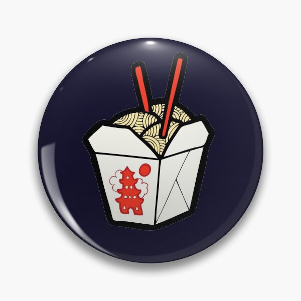 Item preview, Take-Out Noodles Box Pattern on Navy Blue designed and sold by evannave.