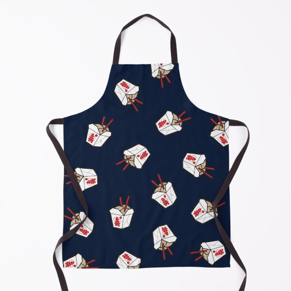 Item preview, Take-Out Noodles Box Pattern on Navy Blue designed and sold by evannave.