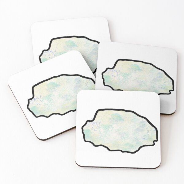 Item preview, Norfolk green yellow and blue marble sticker  designed and sold by Artbymanu.