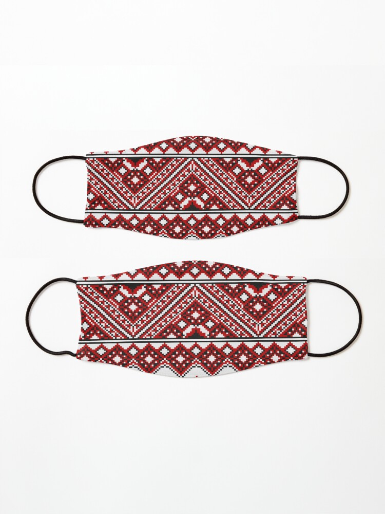 Alternate view of #Ukrainian #Embroidery, #CrossStitch, #Pattern Mask