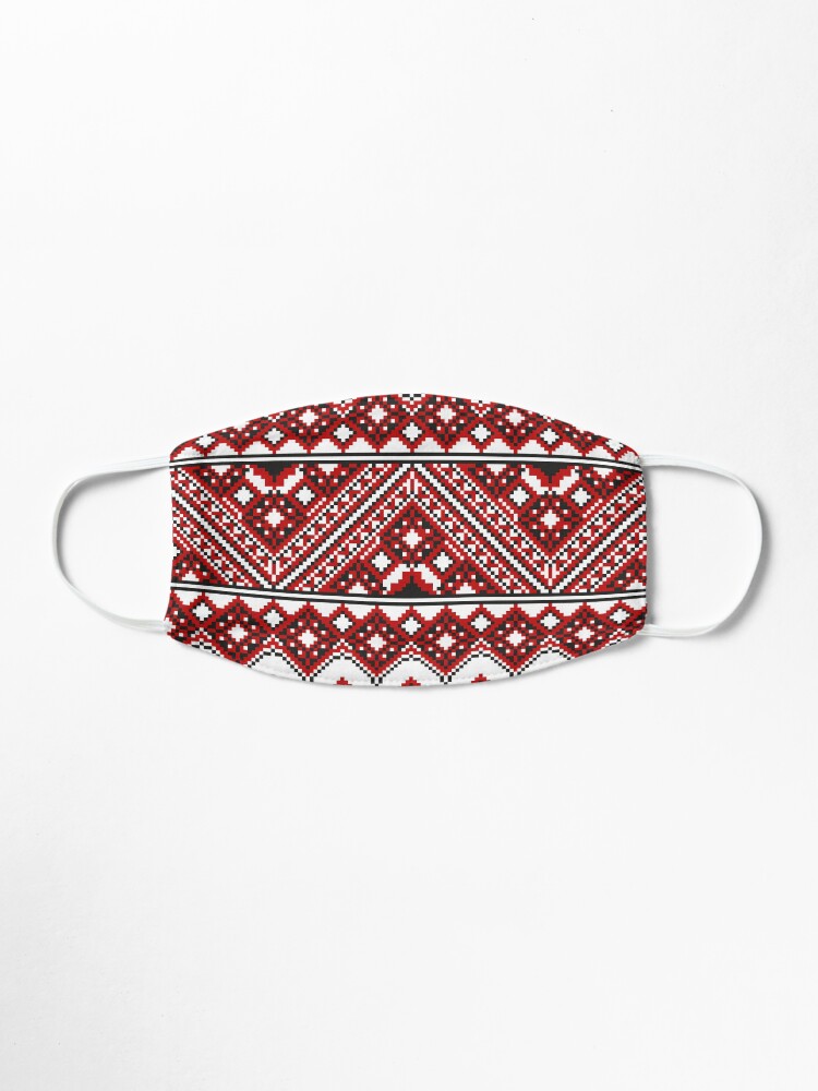 Alternate view of #Ukrainian #Embroidery, #CrossStitch, #Pattern Mask