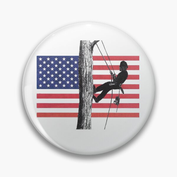 Item preview, American Flag Arborist Tree Surgeon Chainsaw designed and sold by Gordon Lavender.