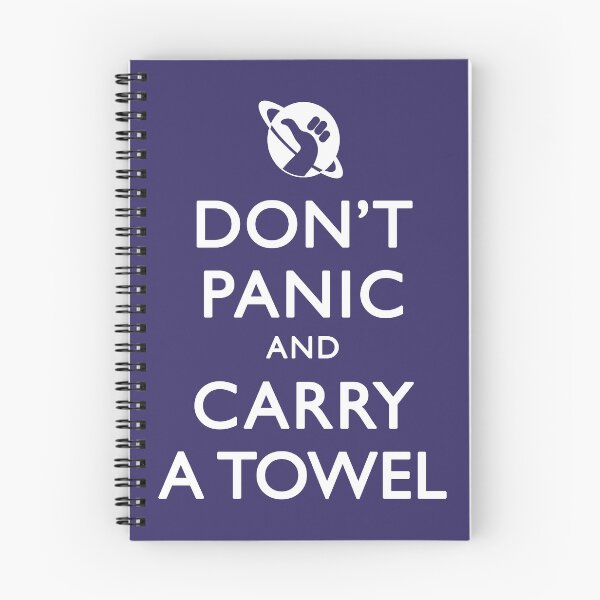 Item preview, Don't Panic and Carry a Towel designed and sold by Zorava.